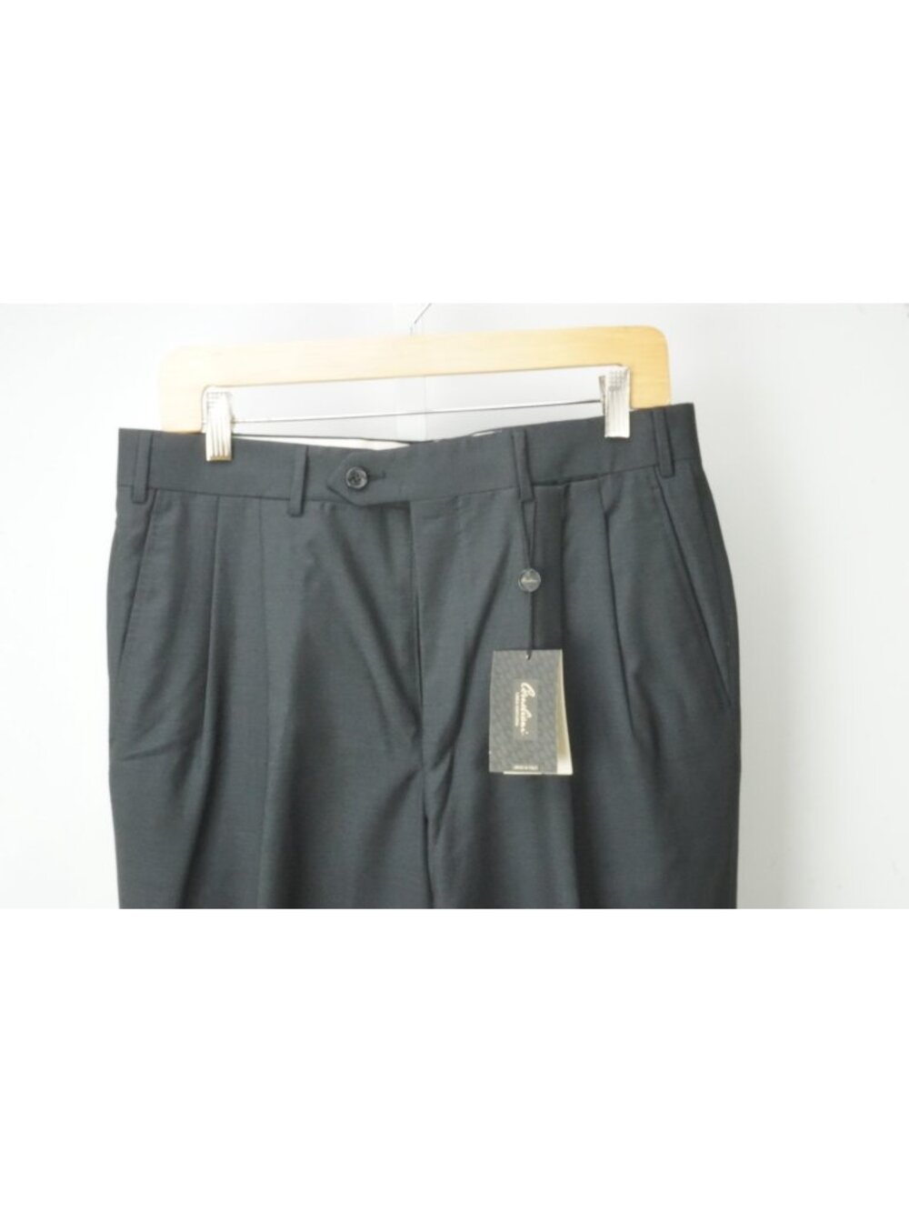 Corneliani Master Black 100% Wool Dress Pants Sz 48R EU BRAND NEW